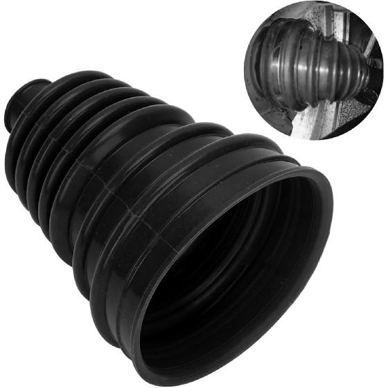 UNIVERSAL SILICONE CV AXLE BOOT DUST COVER BALL HEAD KIT FOR VEHICLES (Black)