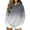 Women's Casual Gradient Leopard Print Hooded Pullover Sweatshirt for Everyday Wear