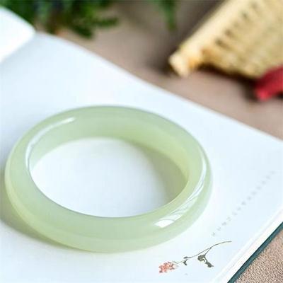 Natural Jade Bracelet Fashionable and Simple Women's Jade Bracelet