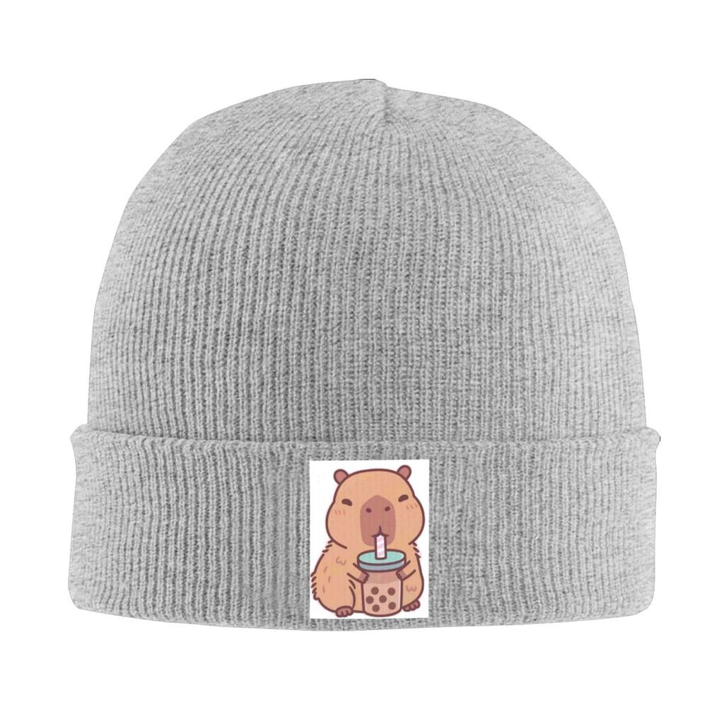 Cute Capybara Be Cappy Warm Knitted Cap Winter Knit Bonnet Hat Skullies Beanies Hip Hop Caps for Unisex