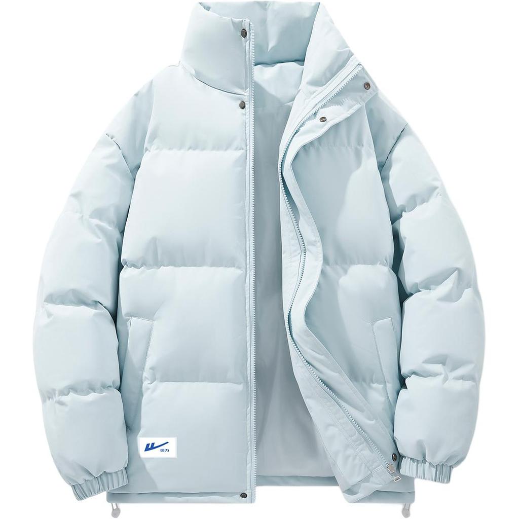 Warrior Puffer Jackets Unisex Stand Collar Thickened SHM075K281