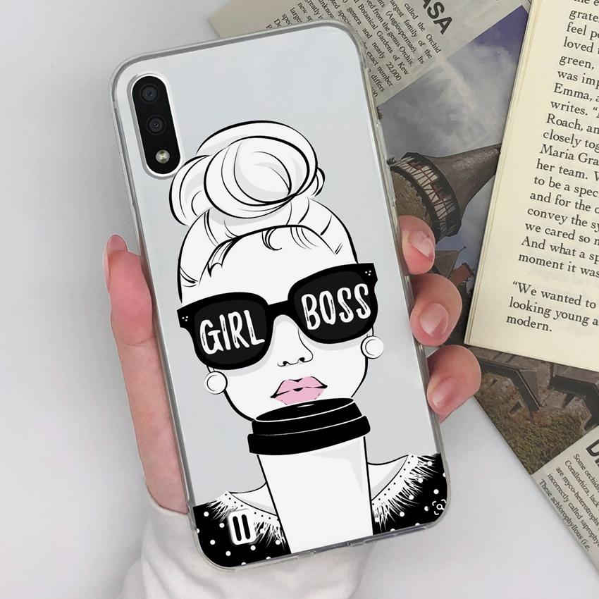 

For Samsung A9 C7 M31 M01 M10 F13 Gentle Girls Phone Casing Luxury Transparent Lens Protection Shockproof Shell For Samsung Silicone Handphone Covers Samsung Grand 3