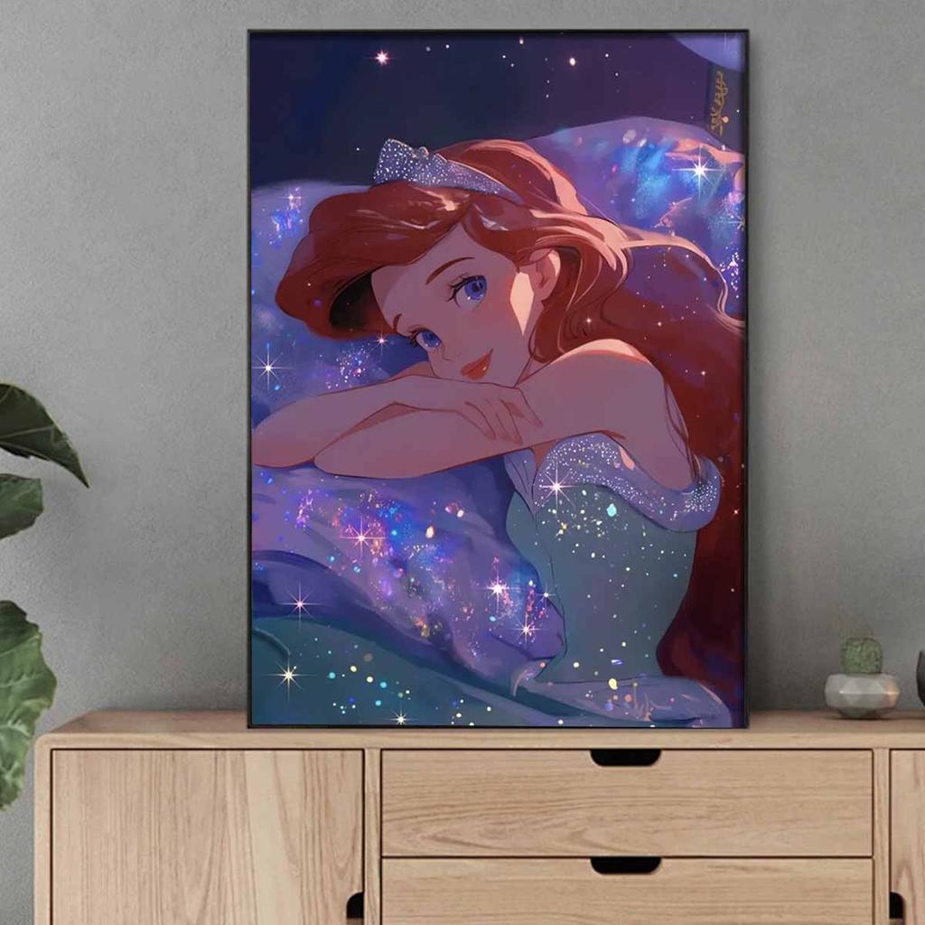 Full Round Diamond Painting The Sleeping Princess Art Rhinestone Picture Mosaic DIY 5D Cross Stitch Embroidery Home Decoration