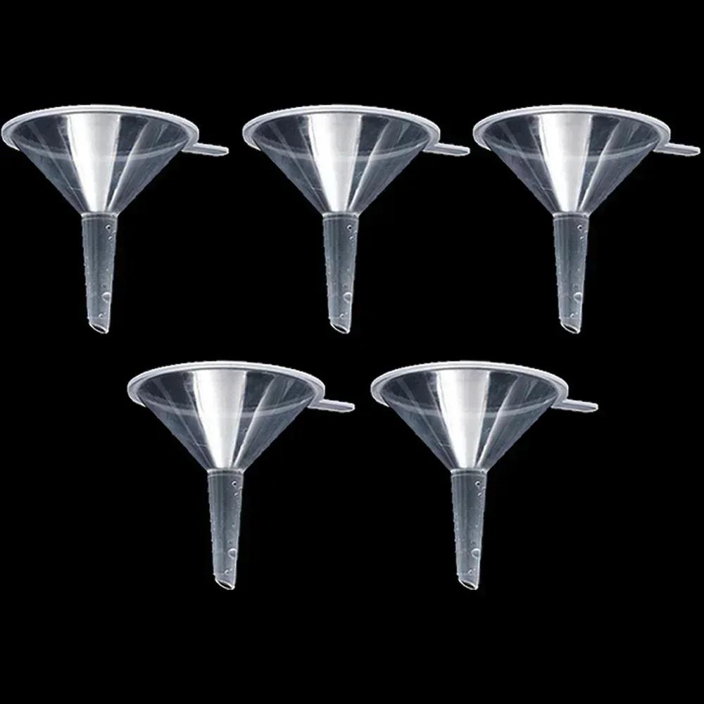 Mini Transparent Funnel Small Mouth Liquid Oil Hopper Plastic Gadgets Home Kitchen School Laboratory Experimental Supplies Tools