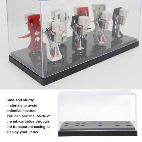 KIMISS Phono Shell Case, Record Player Stylus Holder, Premium Headshell Storage Box, Stylus Protection Display Case for Audio Equipment Accessories, L