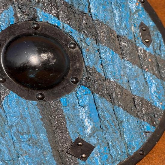 Viking Bark Shield Handcrafted Authentic Battle Worn Design for Collectors Reenactments Gift
