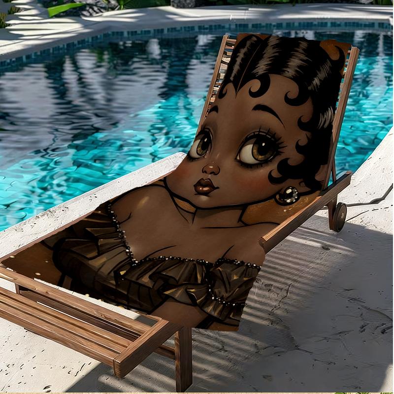 Sexy Doll Print Beach Towel, Versatile Lightweight Absorbent Beach Towel for Pool Surf Yoga Bathroom, Perfect Birthday Holiday Gift