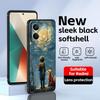 anime The Little Prince  Phone Case For Redmi Note 14 13 12 11 Pro Plus S 5G 14C A3 Soft Black Phone Cover