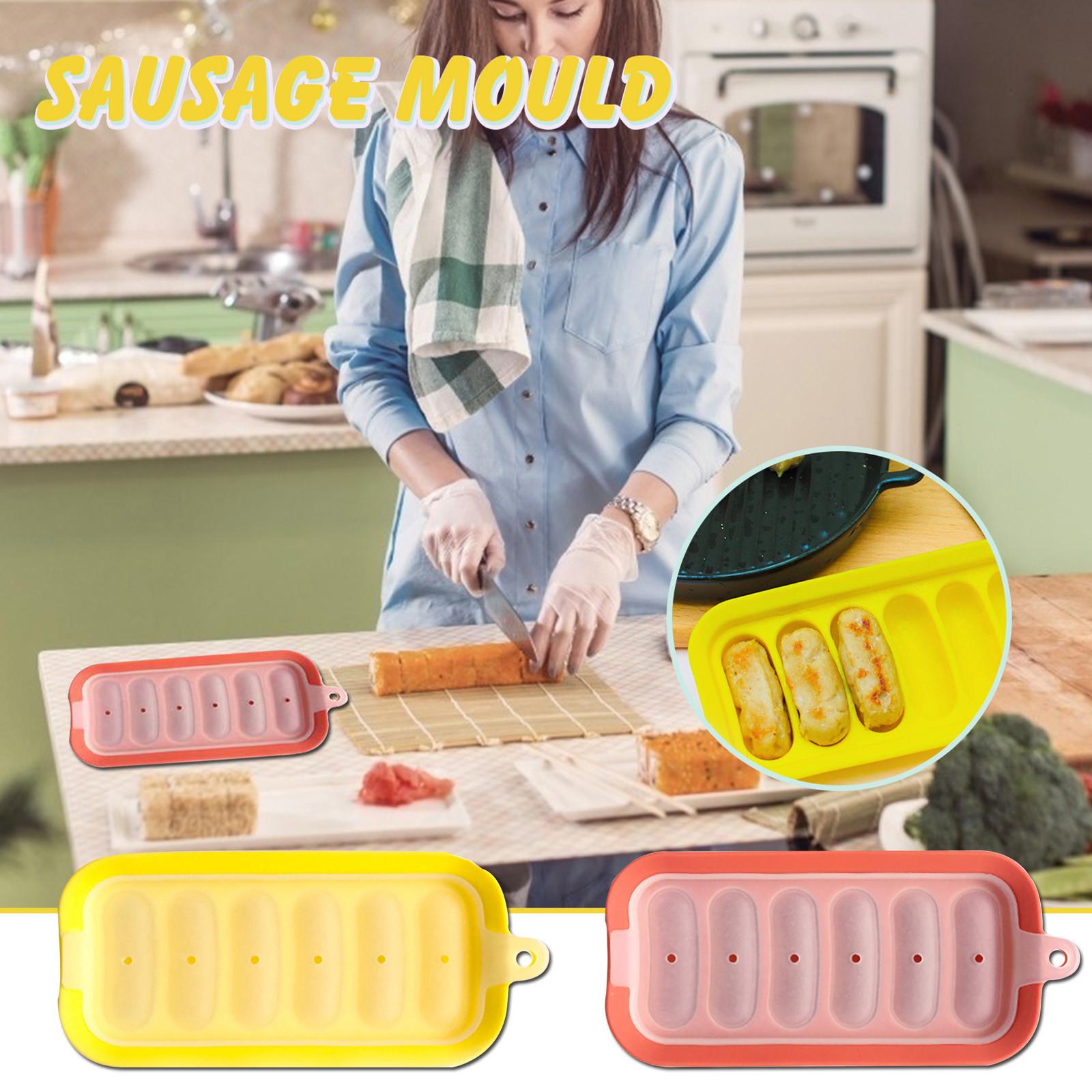 

Кухонная утварь Sagit DIY, колбаса, ветчина, колбаса, силикон 6, с коробкой для хот-догов
