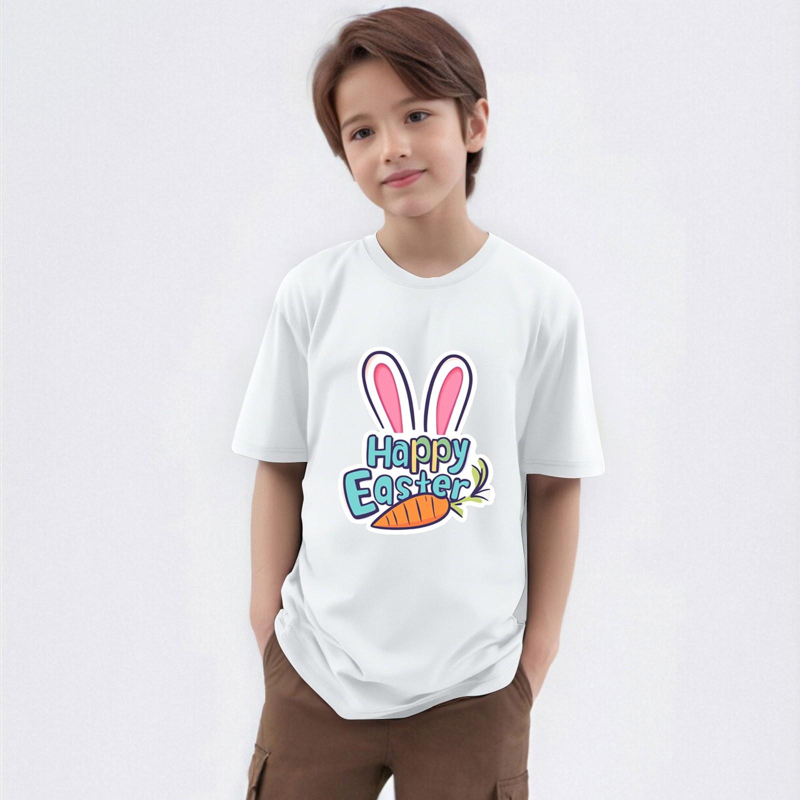 

Детская футболка с круглым вырезом и короткими рукавами 110 белый