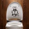 Shh... Bathroom Door Decals Waterproof Toilet Wall Sticker Cartoon   Bathroom Door Decor