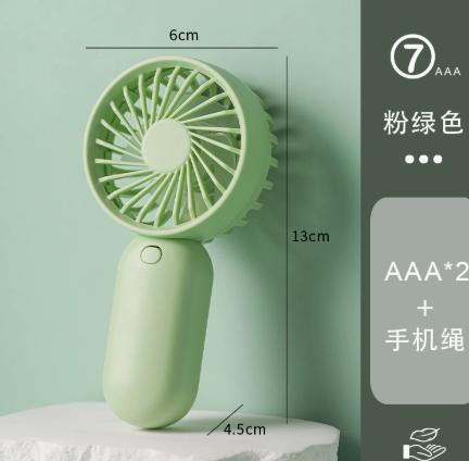 Portable Mini Handheld Fan Compact Size Lightweight Design USB Rechargeable Small Personal Fan for Travel Office Outdoor Use