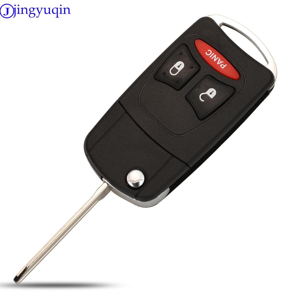 Jingyuqin Modifizierte Entry 2/3 Tasten Klapp-Schlüsselanhänger Schale Für Chrysler Town Country Dodge Grand Caravan Jeep