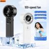Smart Digital Display Portable Handheld Fan with Multi-Level High-Speed Adjustment