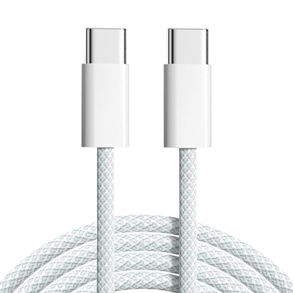 USB C To USB C Cable USB Type C 480Mbps Woven Data Cable Fast Charge Cable For Laptop Smart Phone Length 1M/2M