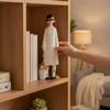 Girl Figurine with Hat Tabletop Desktop Ornament Resin for Home Decor