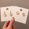 S925 Silver Needle Small Daisy Flower Stud Earrings Personalized No Ear Clips Femininity Versatile Earrings Simple Earrings