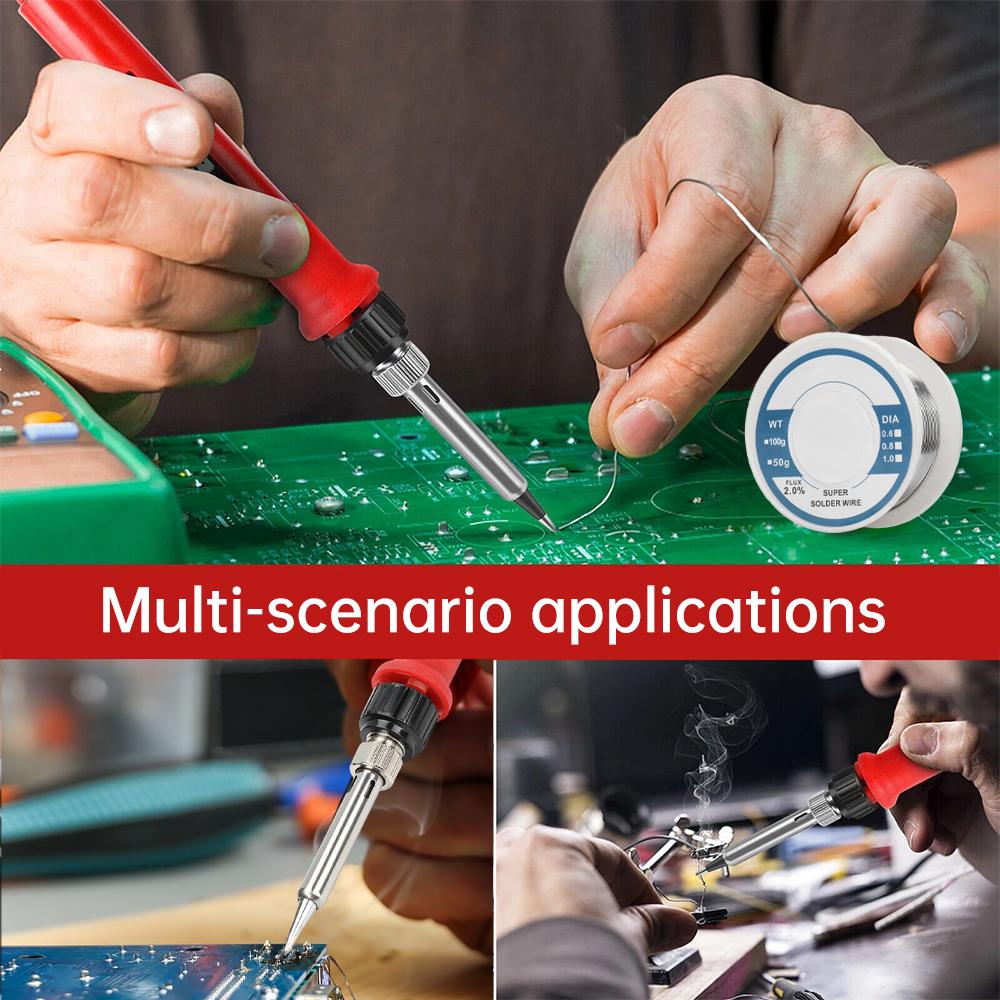 JCD Soldering Iron Kit Digital Display Soldering Iron Set Adjustable Temperature Soldering Iron Welding Repair Tools