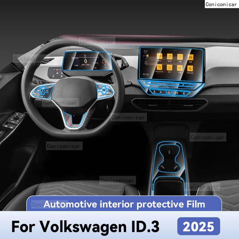 For VOLKSWAGEN ID.3 2025 Car Interior Protection Anti-Scratch Film Sticker Trument Center Control Navigation Screen