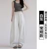 High-quality sweatpants women's spring and autumn new thin casual wide-leg sweatpants straight loose lazy scimitar pants