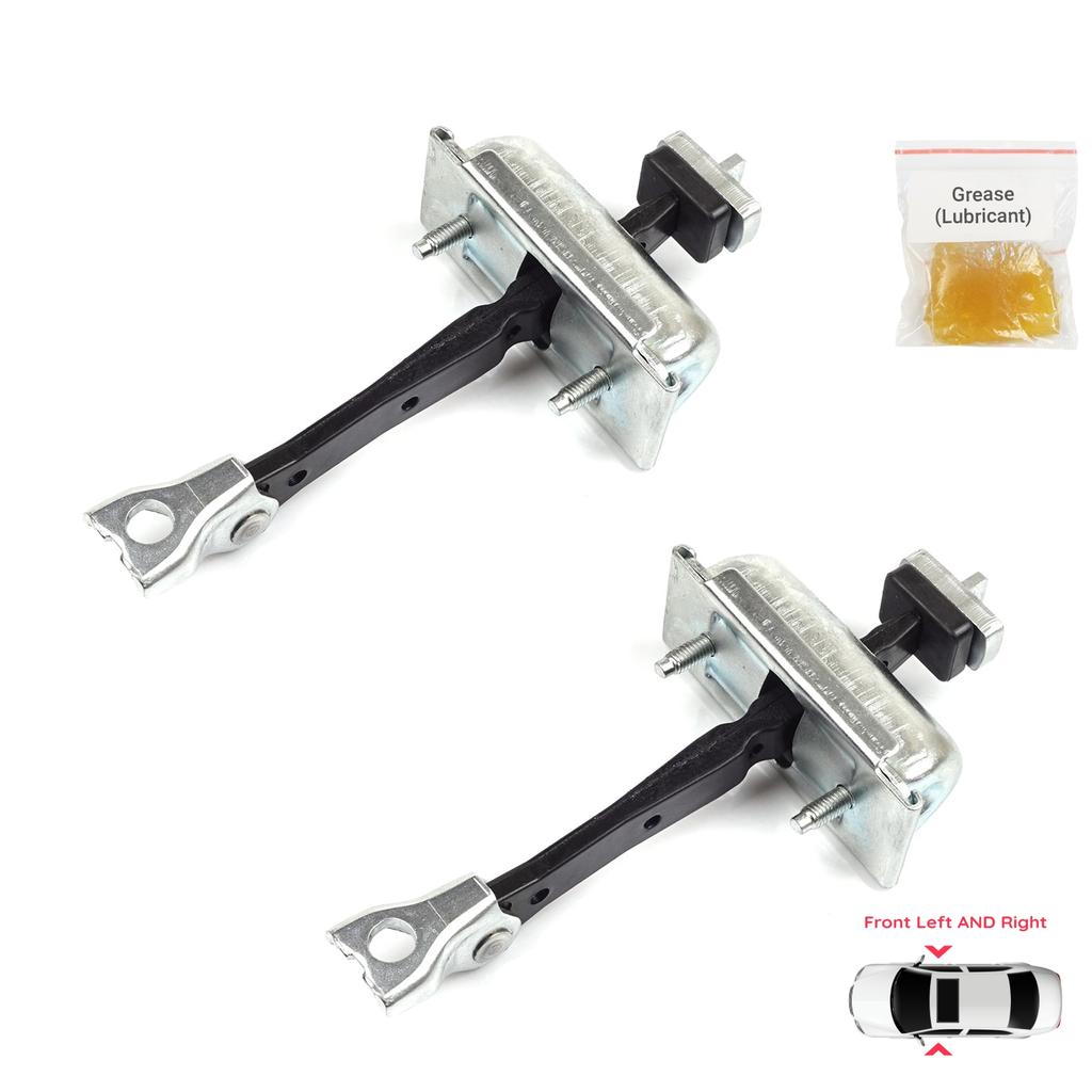 EDP1246-1 2 Pieces Front Left AND Right Door Catch Hinge Brake Stop Check Strap Limiter for Vauxhall Opel Adam M13 2012-2019 13412690 