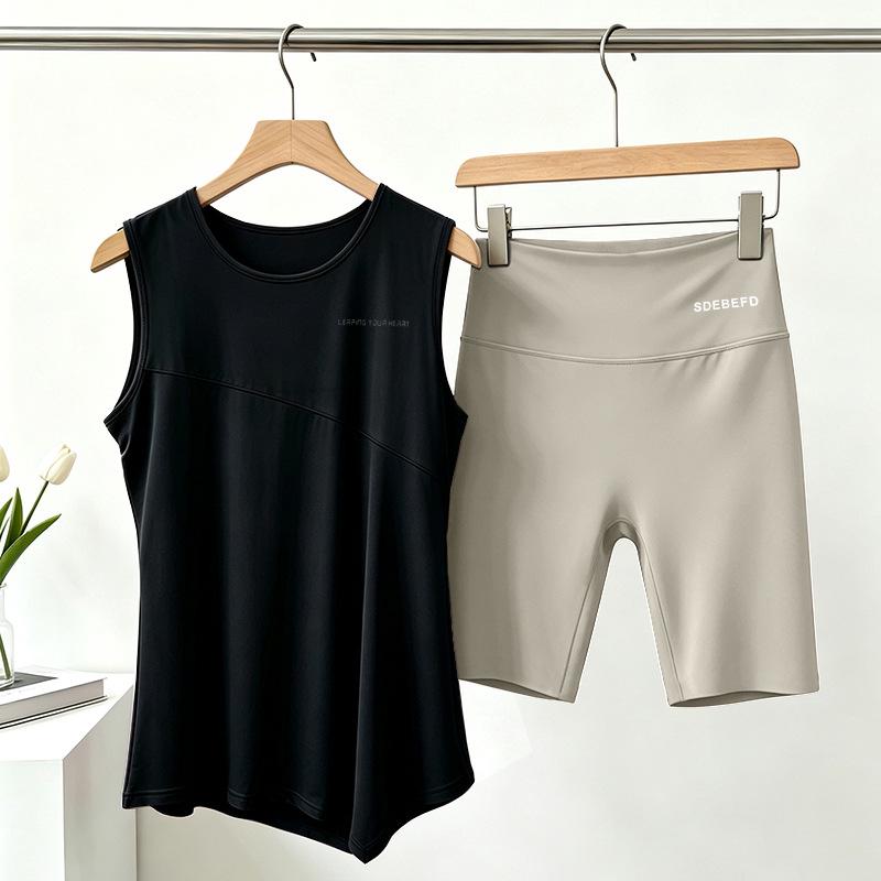Women's Quick-Dry Ice Silk Sleeveless Sports Vest for Summer Yoga, Running, Fitness, and Training
