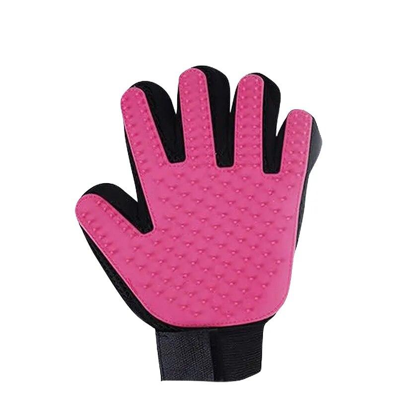 1PC Katzenhaarentfernungshandschuhe Gummi Haustier Schönheit Reinigung Pflege Effektive Massage Hund Kämme Schwimmende Bürste 6 Farbe