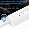 Universal Electrical Socket Extension Cable USB Power Strip for Office 4pcs AC-Outlets 3 USB Ports Surge Protector