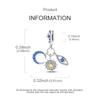 Copper Mystical Starry Sky Sun Moon Eye Guardian Pendant Charm Compatible With Authentic Charm Bracelets Women Do It Yourself Jewellery Gift