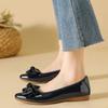 Women's Flats Shoes Solid color Pointed Toe Slip On Patent Leather Woman Shoes Casual Foldable Non-slip Ladies Loafers WSH5331