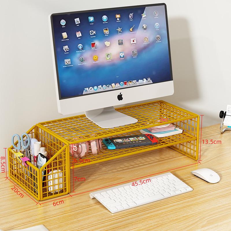 Schmiedeeiserner Ständer zur Laptop-Kühlung und Monitor-Höhenverstellung