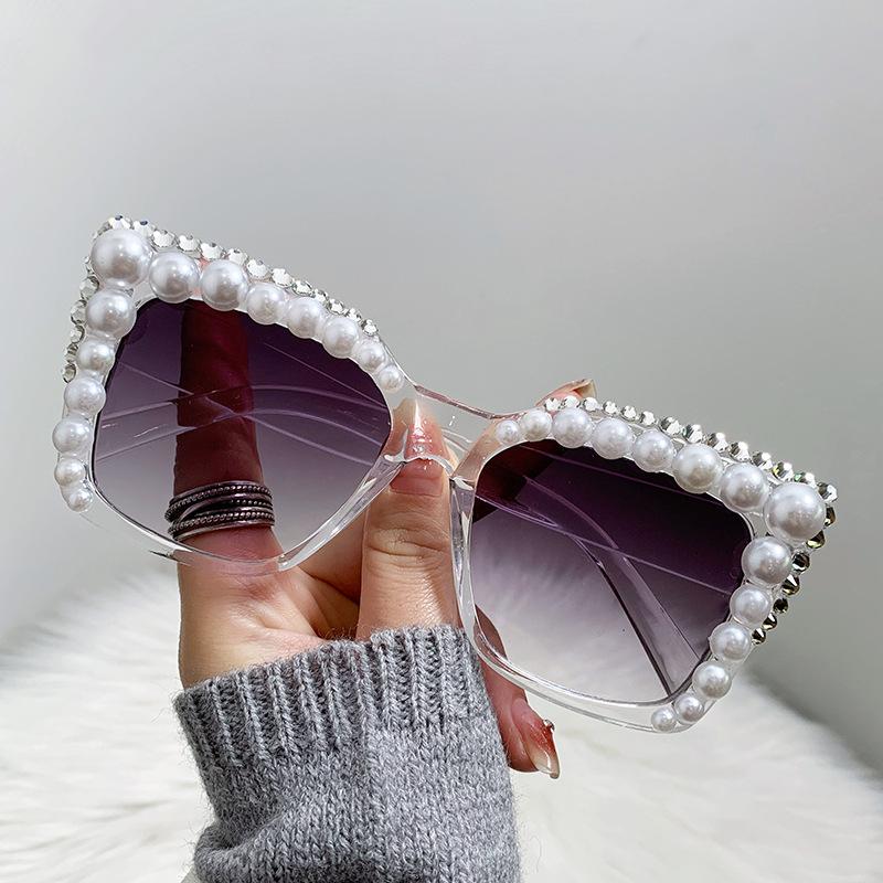 Stylish Square Womens Sunglasses Embellishments Perfect Summer Sun Protection