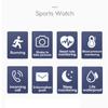 Y68 Smartwatch Heart Rate Monitor Fitness Activity Tracker Smartwatch for Sleep Monitoring Remote Photo Taking Black