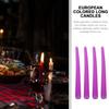4Pcs Tall Unscented Taper Candles 10 Inch Black Dinner Table Candles Cotton Wick Smokeless Elegant Romantic Ambiance Decor 8H