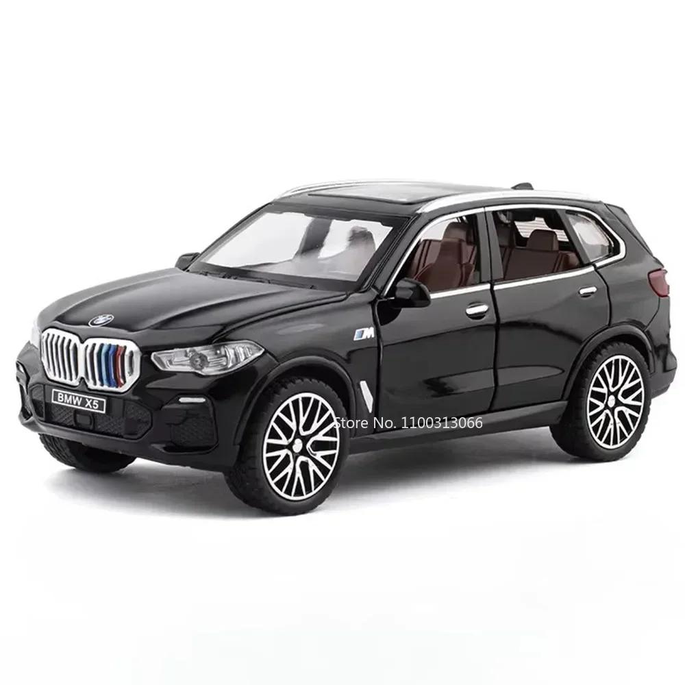 1:32 Maßstab X5 M8 Legierungsautos Modelle Diecast Spielzeug mit Licht Ton SUV Türen zu öffnen Miniaturfahrzeuge für Kinder Sammlung Geschenke
