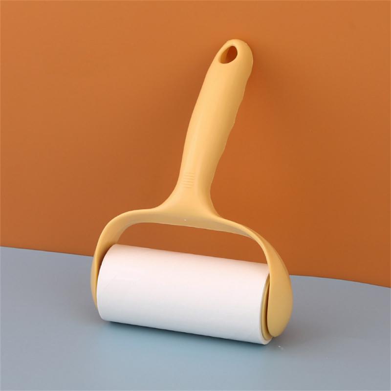 Tearable Roll Paper Sticky Roller Dust Wiper Pet Hair Clothes Carpet Tousle Remover  Replaceable Cleaning Brush  Accessories