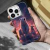 Cool Animal Polar Bear Phone Case For iPhone 16,15,14,13,12,11,Mini,XS,Pro,SE,MAX White Matte Shockproof Cover