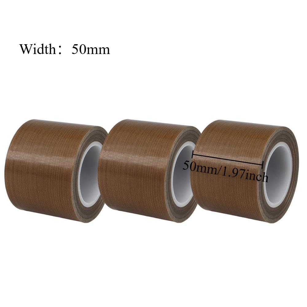3PCS PTFE Insulation Friction Resistance High Temperature Special Tape 300° C Heat-resistant Adhesive Tape Multi-Width Selection