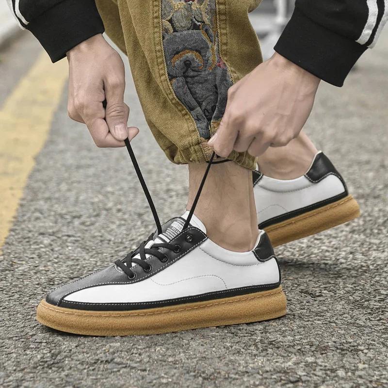 Men's Genuine Leather Shoes New Summer Breathable Outdoor Sneakers Luxury Brand Formal Designer Shoes Running Shoes Mocassins