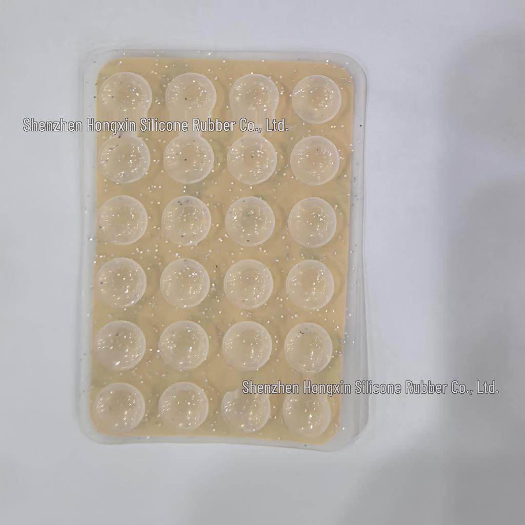 Silicone Suction Cup Holder for Mobile Phones - Square, Single-Sided, Set of 24
