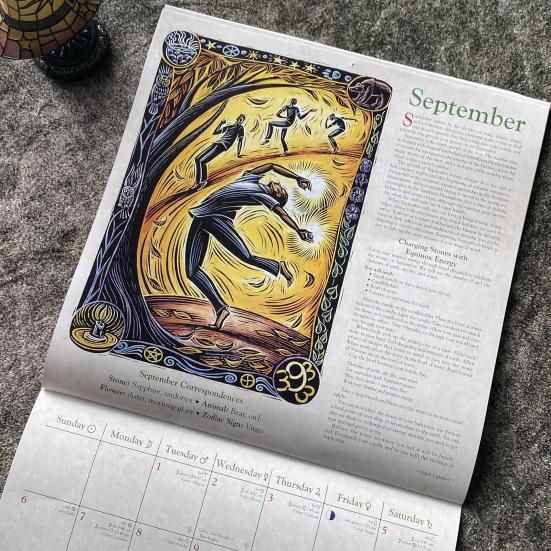 2026 Witches' Calendar Year of The Witch Monthly Planner Magical Wisdom Astrological Data Almanacs Datebook