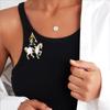 Exquisite Enamel Horse Brooch Clothing Coat Accessories for Coat and Scarf Gift Blazers Or Shawls Accessory