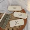 PU Leather Case Imitation Pressed Myopia Glasses Case Eyewear Accessories Small-sized Portable Glasses Case For Everyday Use