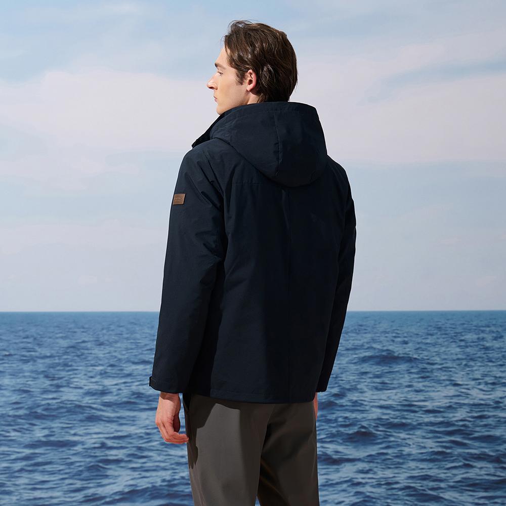 NAUTICA Down Jackets Men's Detachable Hood Moderate 3-in-1 Down Jacket JE5306