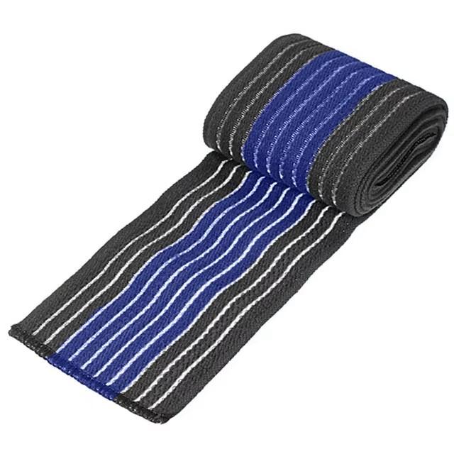 Fascia Elastica Lunga per Ginocchio, Bendaggio Compressivo, Tutore di Supporto per Gambe, Stabilizzazione Legamenti, Squat, Pallacanestro, Corsa