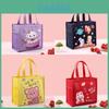 Cartoon Animal Insulated Lunch Bag With Material For Students And Office Workers