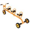 Kid's Early Learning Tricycle with Basket - Double Pedal Outdoor Ride-On Toy