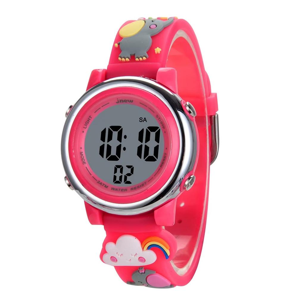 UTHAI H120 Leisure Cartoon kids watch Sports Alarm Waterproof LED Student Electronic Watch Fashion Clock Gift Watch for children