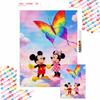 Diamond Paint Mosaic Art Painting Kit Mickey Minnie Mouse Rainbow Butterfly Handmade DIY Home Decor