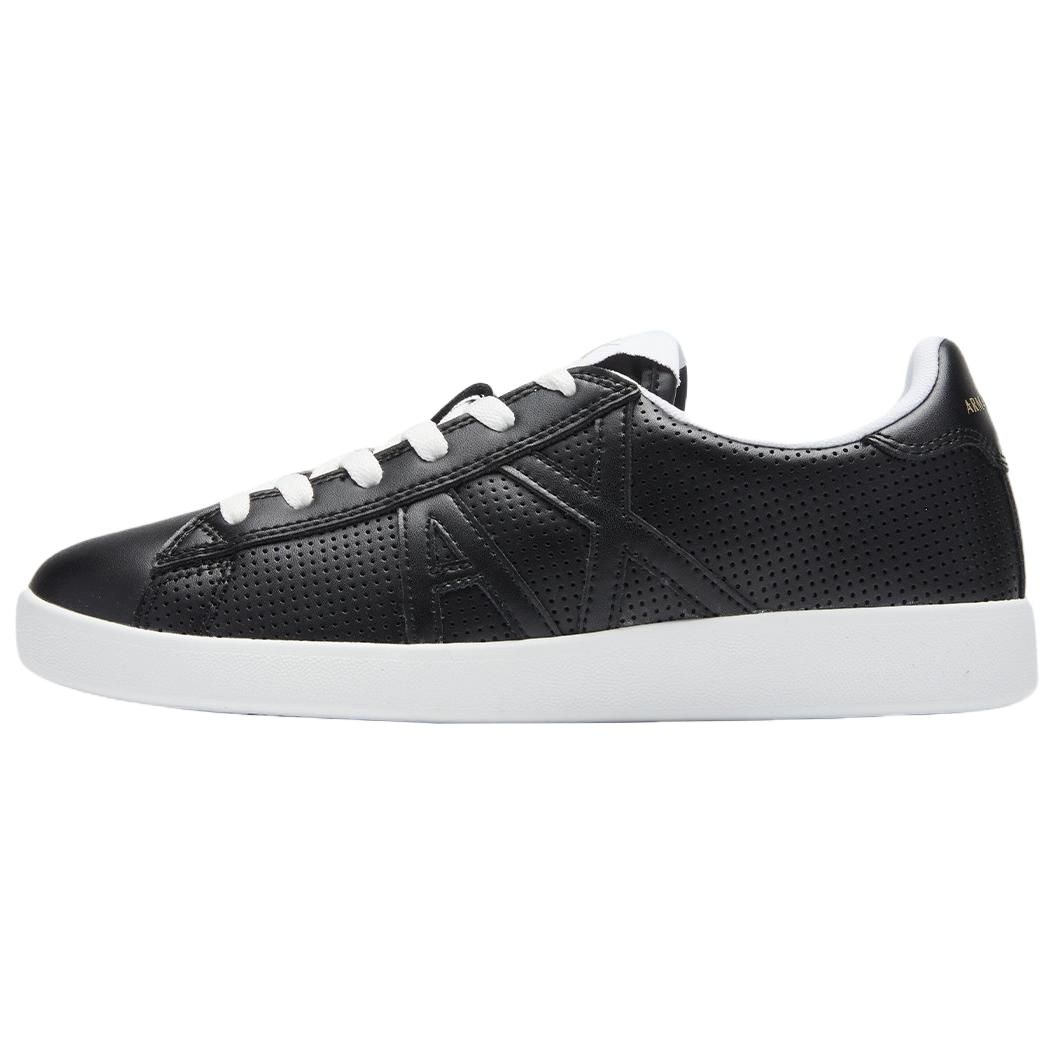 

Emporio Armani Round Toe Lace-Up Sneakers Men sneakers Black XUX016XCC60SA083 42